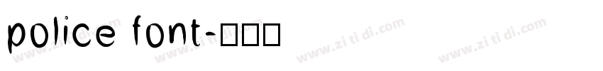 police font字体转换